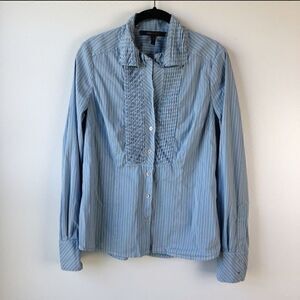 BCBGMaxazria Pinstripes Button Down Shirt